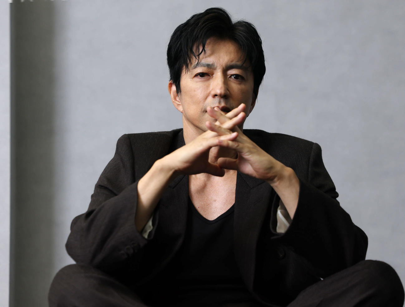 さまざまな思いを語った大沢たかお。真摯なまなざしが印象的でした（撮影・浅見桂子）