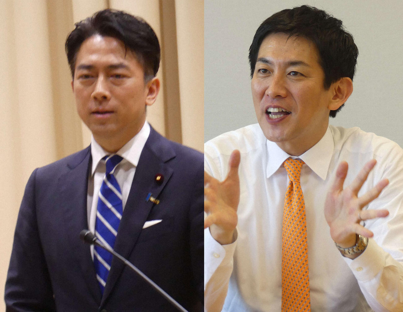小泉進次郎氏と小林鷹之氏