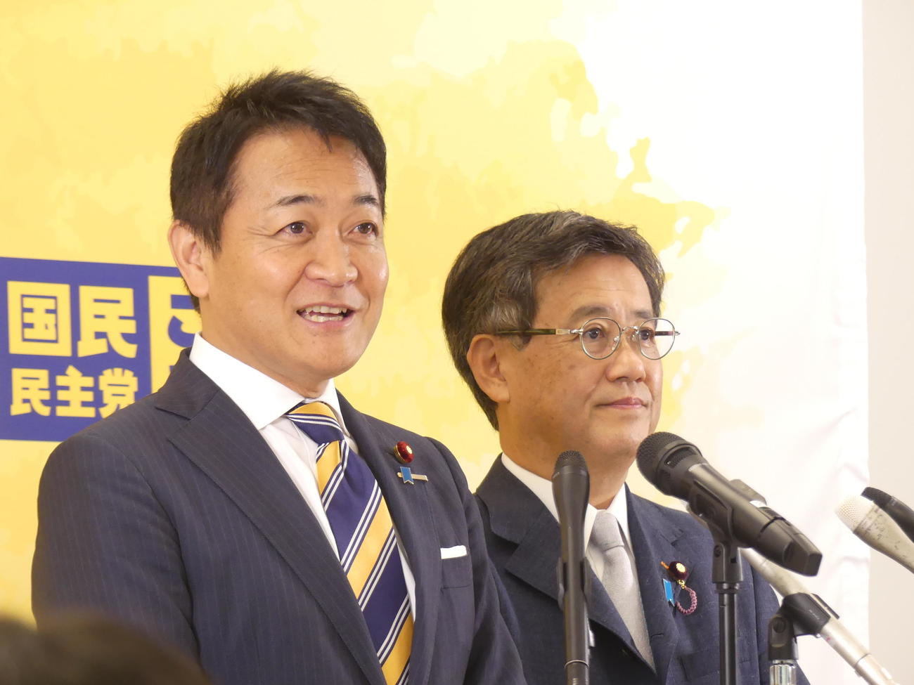 定例会見に臨む国民民主党の玉木雄一郎代表（撮影・中山知子）