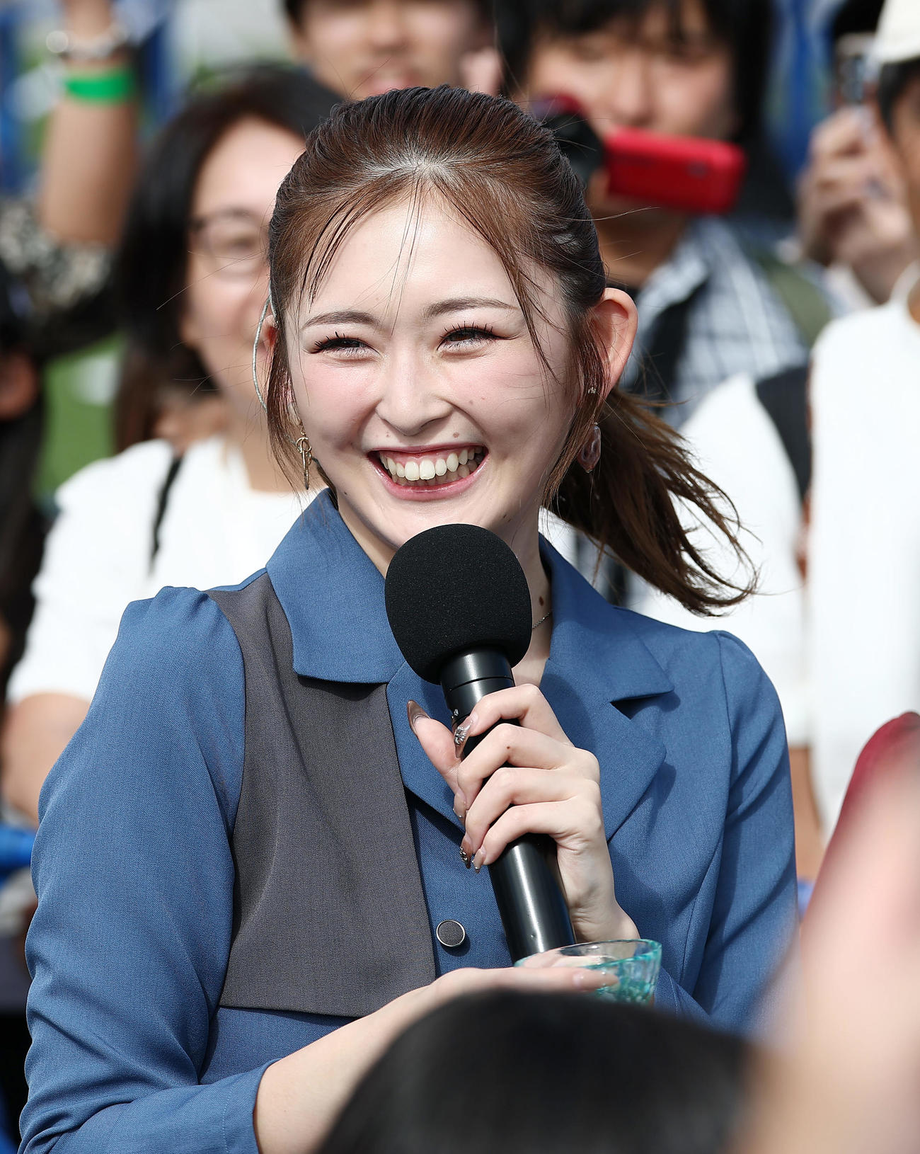 25年10月13日　大阪・関西万博ファイナルイベント「ありがとう旅立ちの祭典」に登場したゆうちゃみ（撮影・前田充）