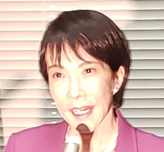 自民党の高市早苗総裁（2025年10月15日撮影）