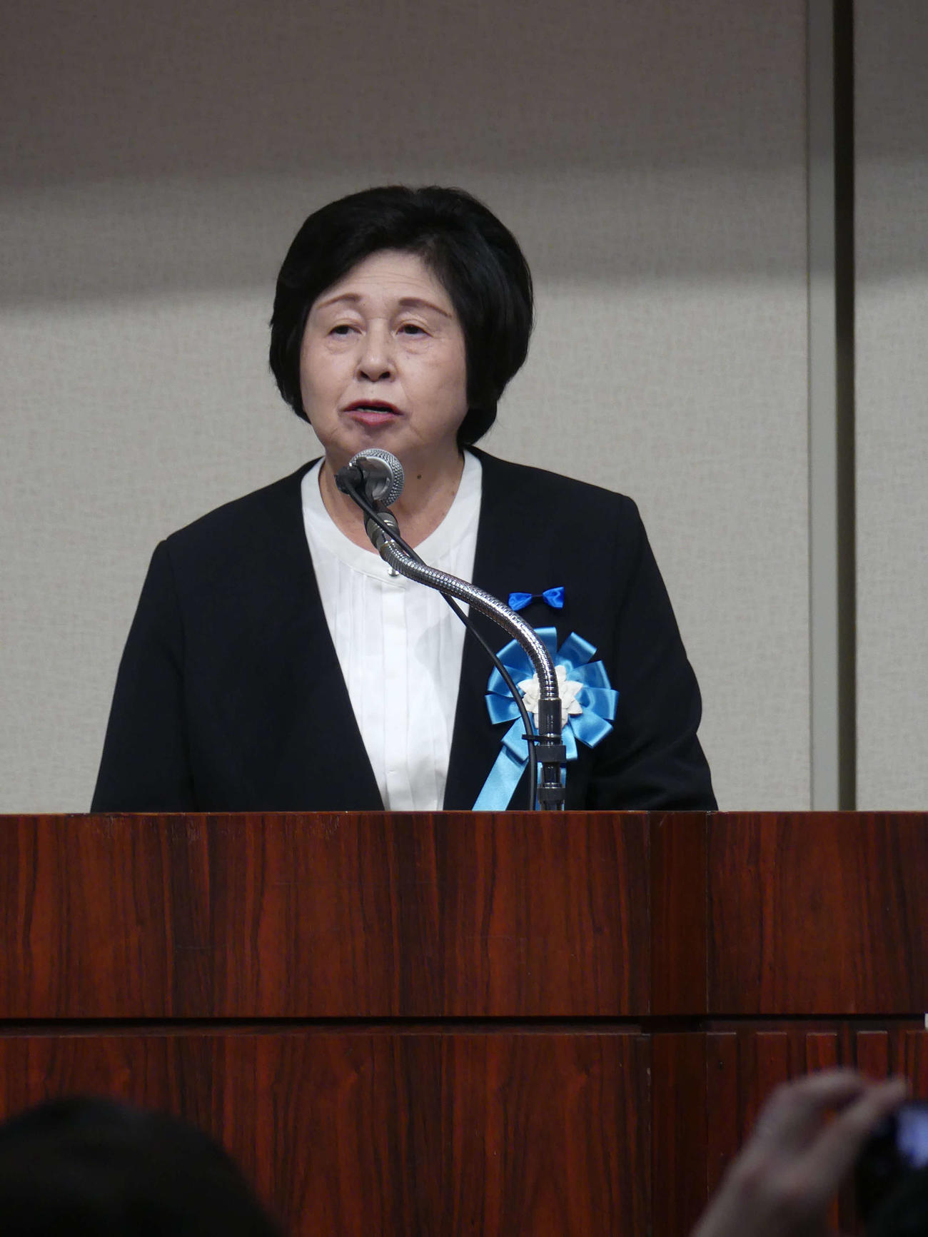 北朝鮮による拉致被害者の曽我ひとみさん（撮影・中山知子）