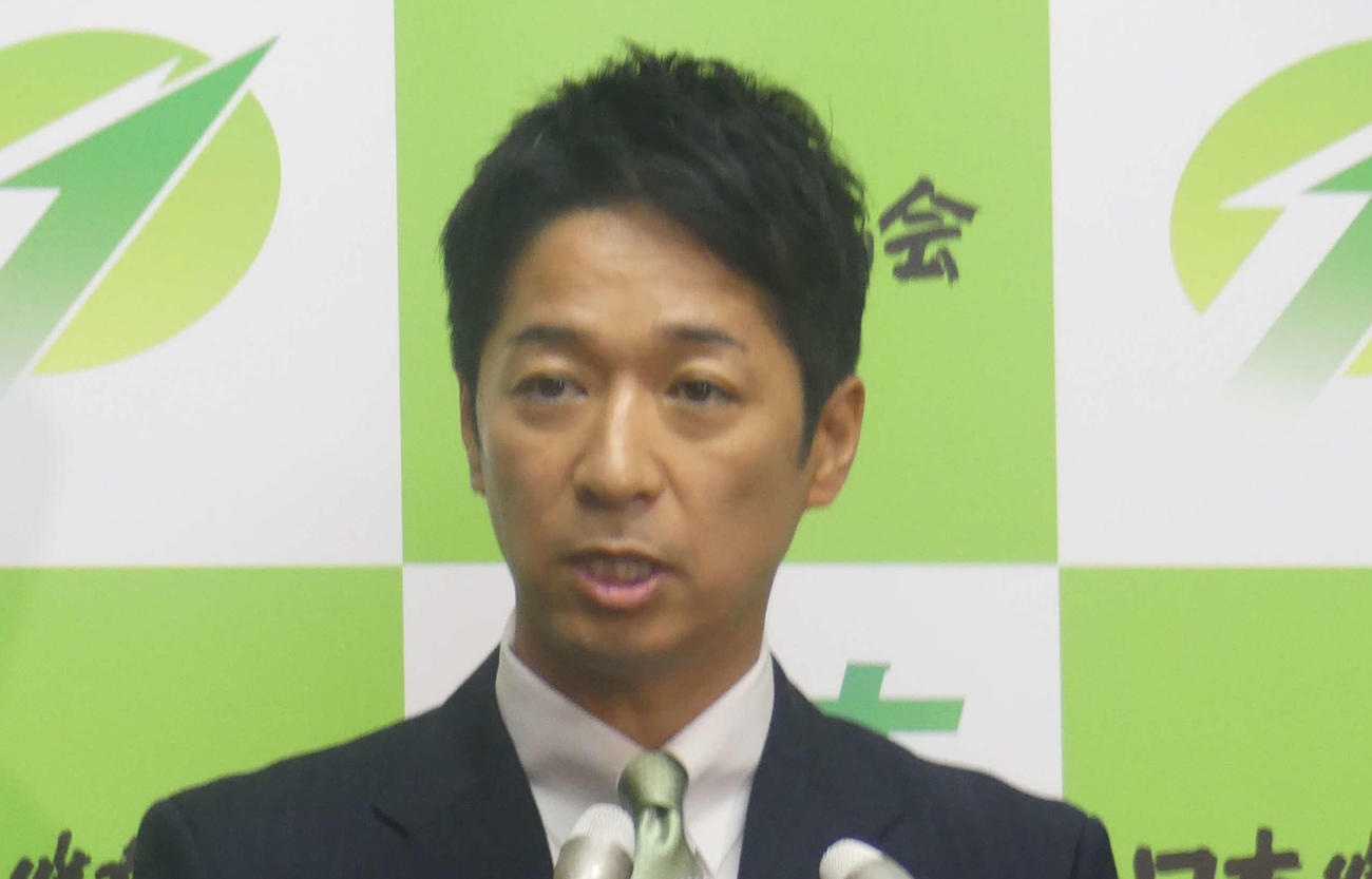 日本維新の会の藤田文武共同代表（2025年10月撮影）