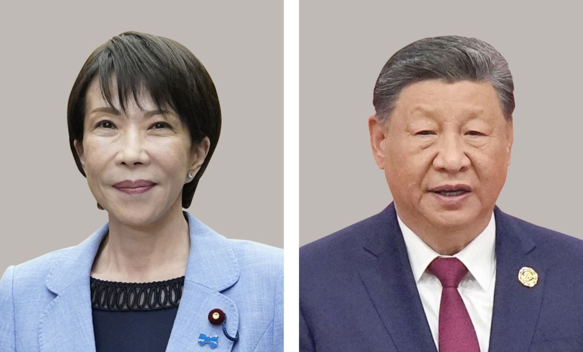高市早苗首相、中国の習近平国家主席（共同）