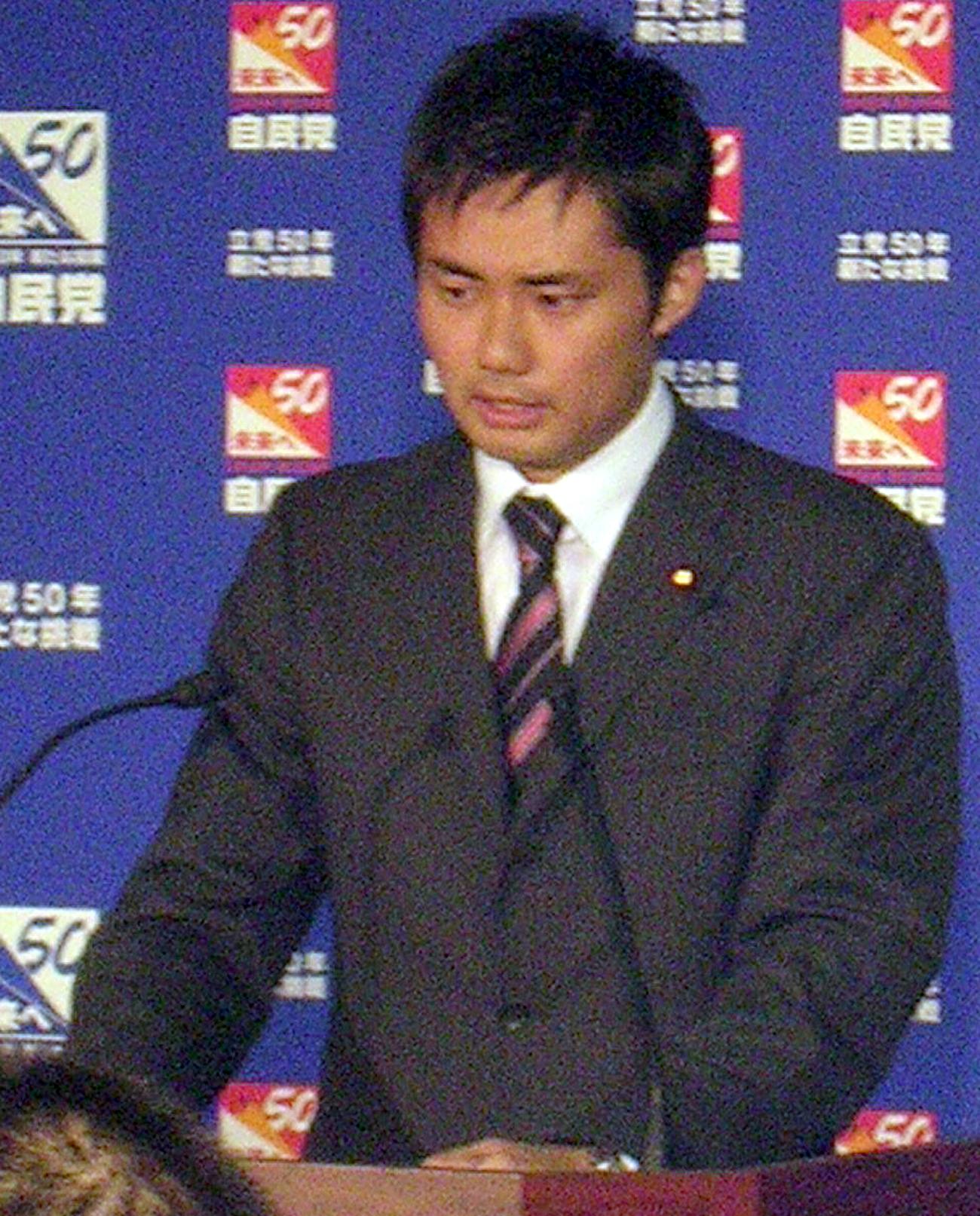 初当選から間もない頃の杉村太蔵氏（2005年9月）