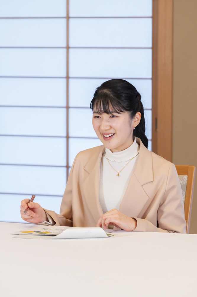 24歳の誕生日を迎えられた愛子さま（宮内庁のホームページから）