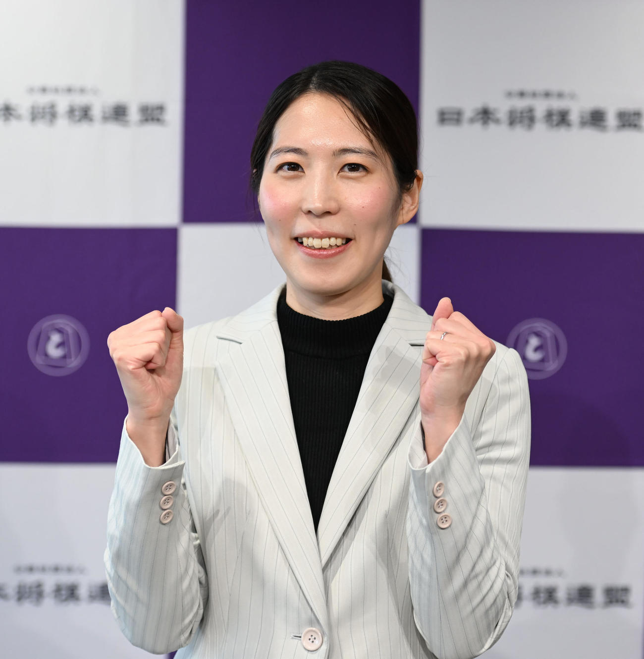 プロ棋士編入試験を受験する福間女流6冠（撮影・和賀正仁）