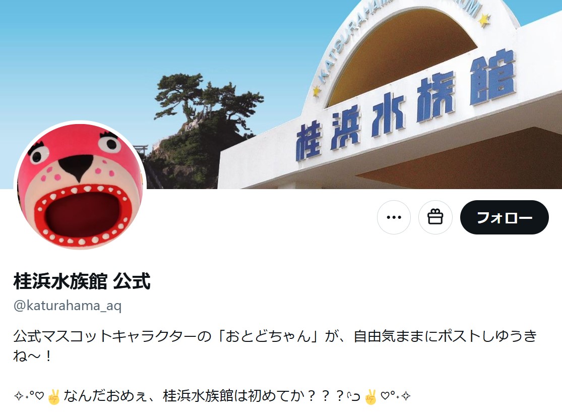 桂浜水族館公式Ｘから