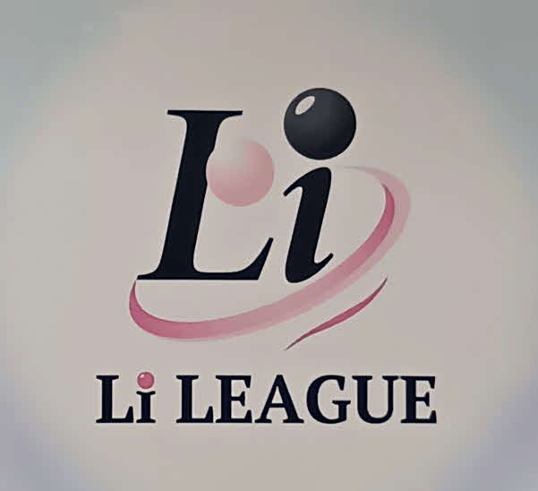 今回新たにデザインされた「日本女子囲碁リーグ」の名称である「Li LEAGUE（リー・リーグ）」のロゴ