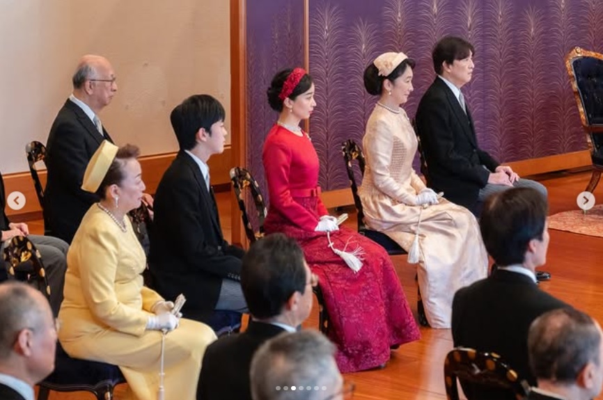 宮内庁のインスタグラムから