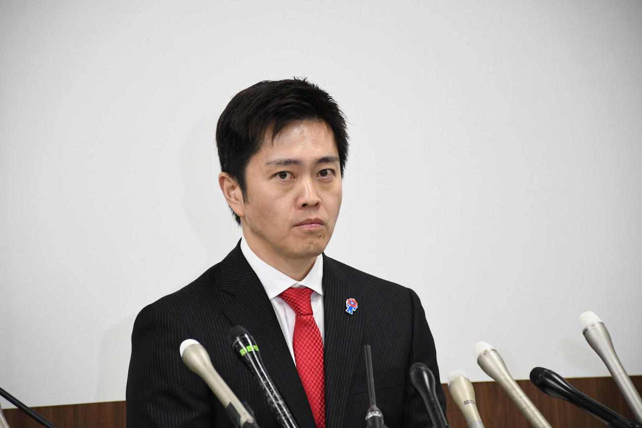 大阪都構想の再挑戦を掲げた吉村洋文大阪府知事（撮影・阪口孝志）