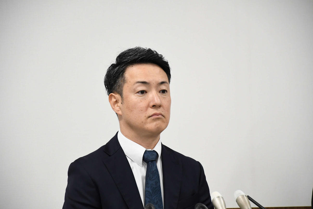 大阪都構想の再挑戦を掲げた横山英幸大阪市長（撮影・阪口孝志）