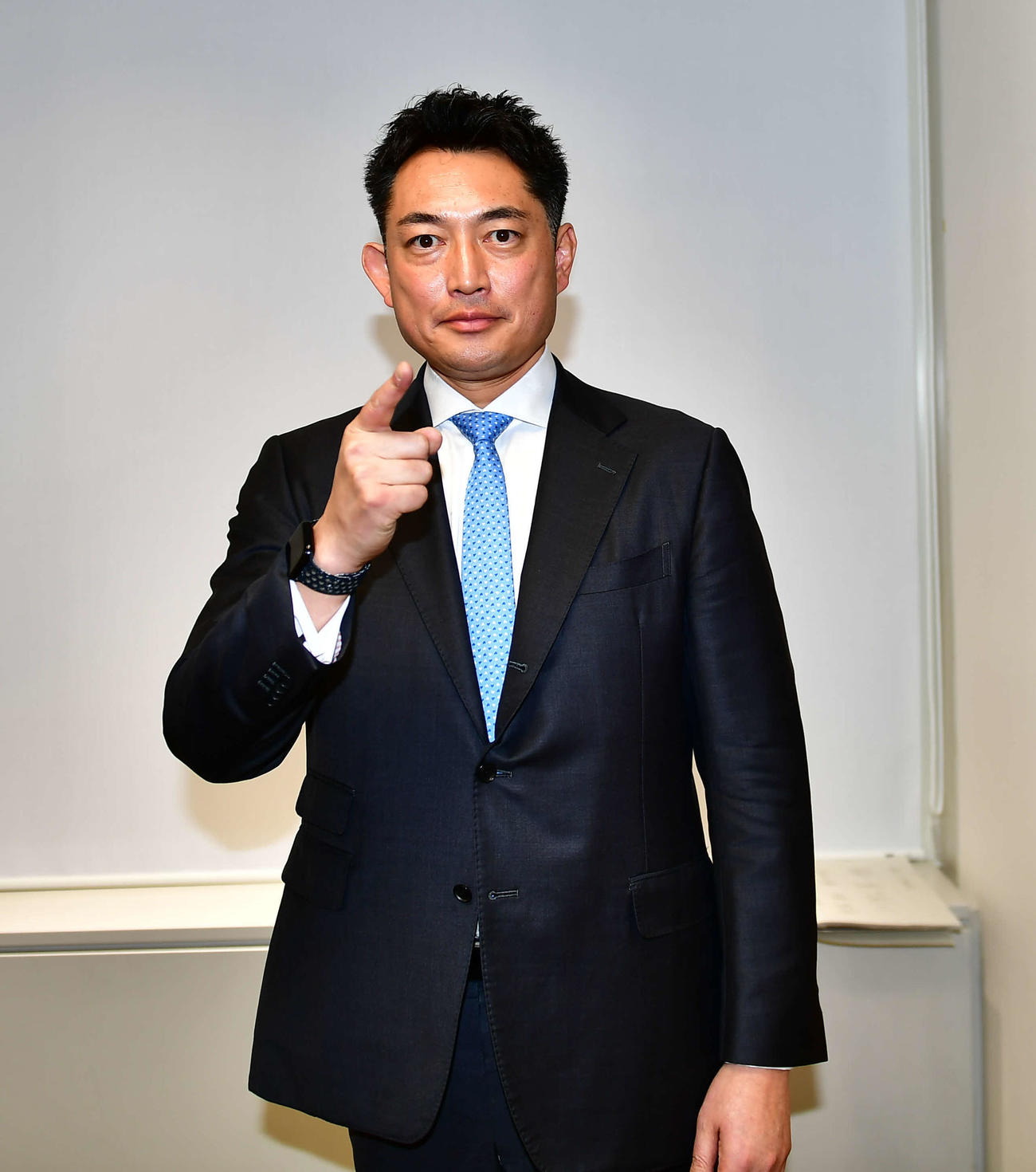 衆議院議員選挙に自民党公認候補として東京23区（町田市）で出馬する意向を表明した川松真一朗氏（撮影・松尾幸之介）