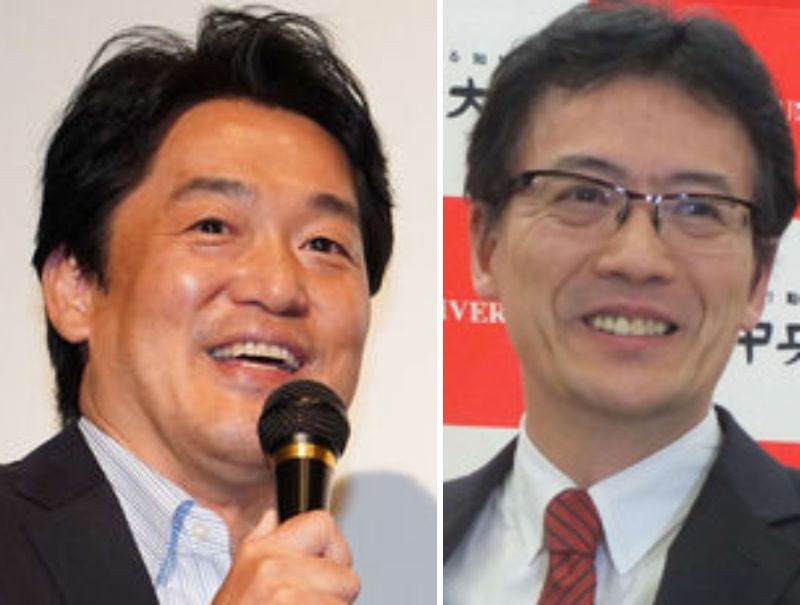 左から小西洋之議員、野村修也氏