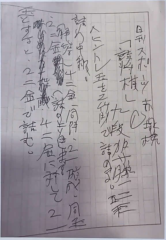 ニッカンシニアに出していた加藤一二三・九段の詰め将棋の原稿