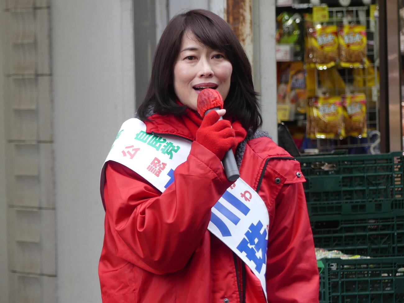 国政復帰を目指し支持を訴える自民党の丸川珠代氏（2026年1月撮影）