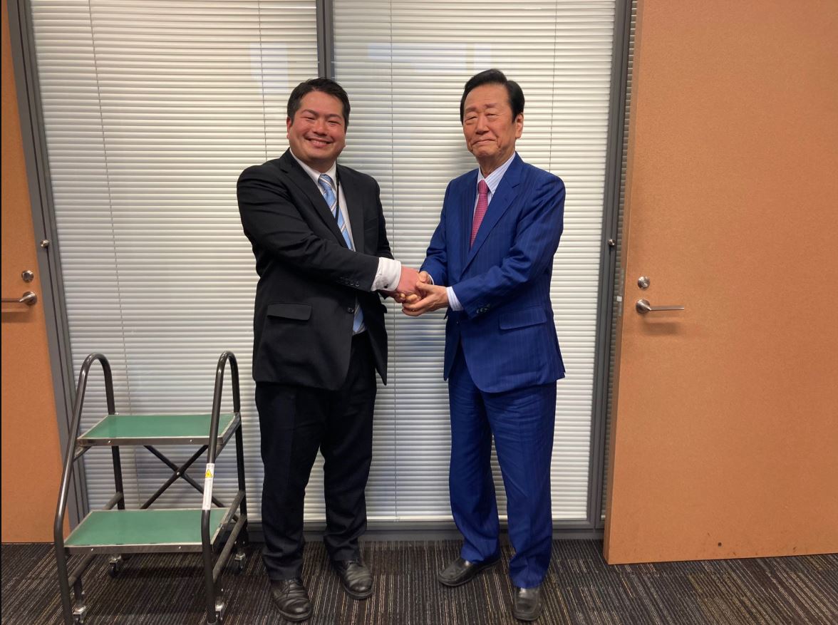 福田淳太氏と小沢一郎氏（Xから）