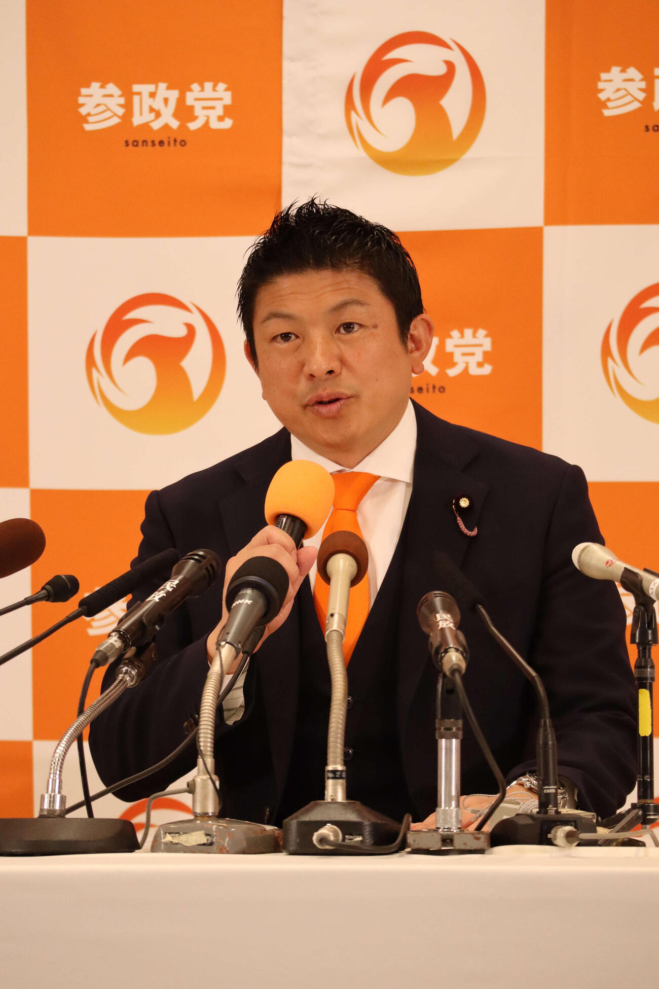 参政党の神谷宗幣代表（2026年2月撮影）