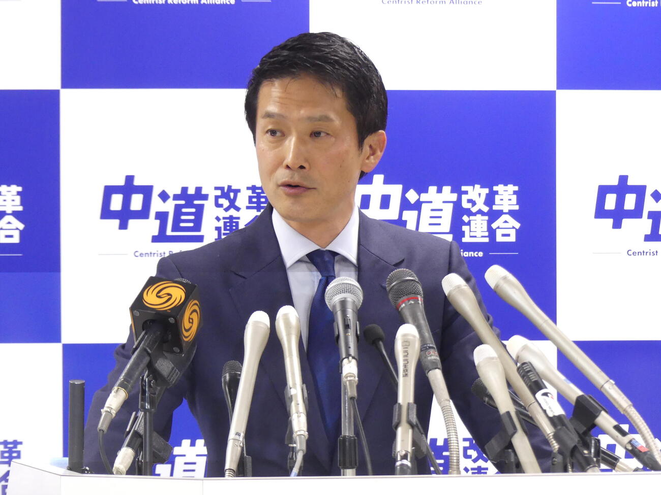 中道改革連合の小川淳也代表（2026年2月撮影）