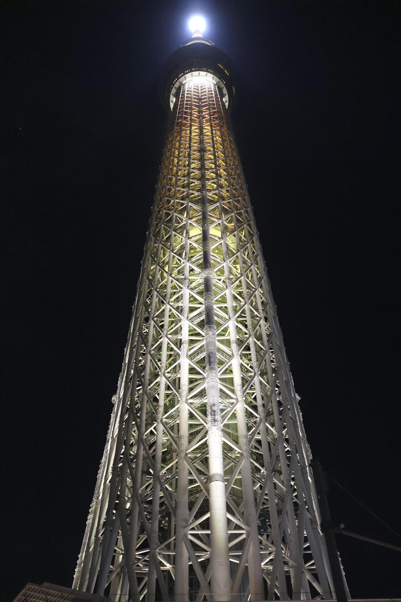 エレベーターが急停止した東京スカイツリー（共同）