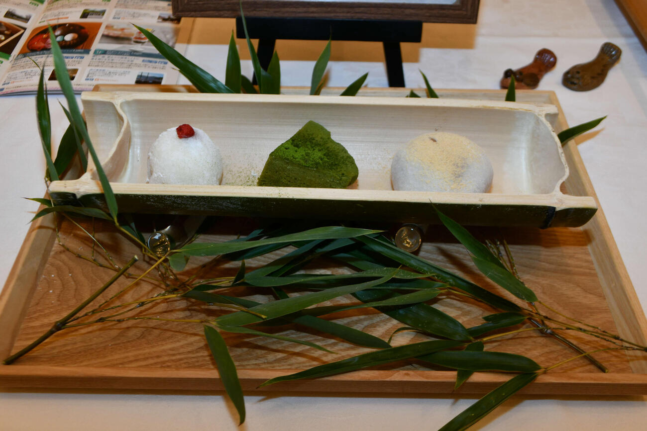 箱根の竹盛り　発酵甘味三種（仙石原茶屋）