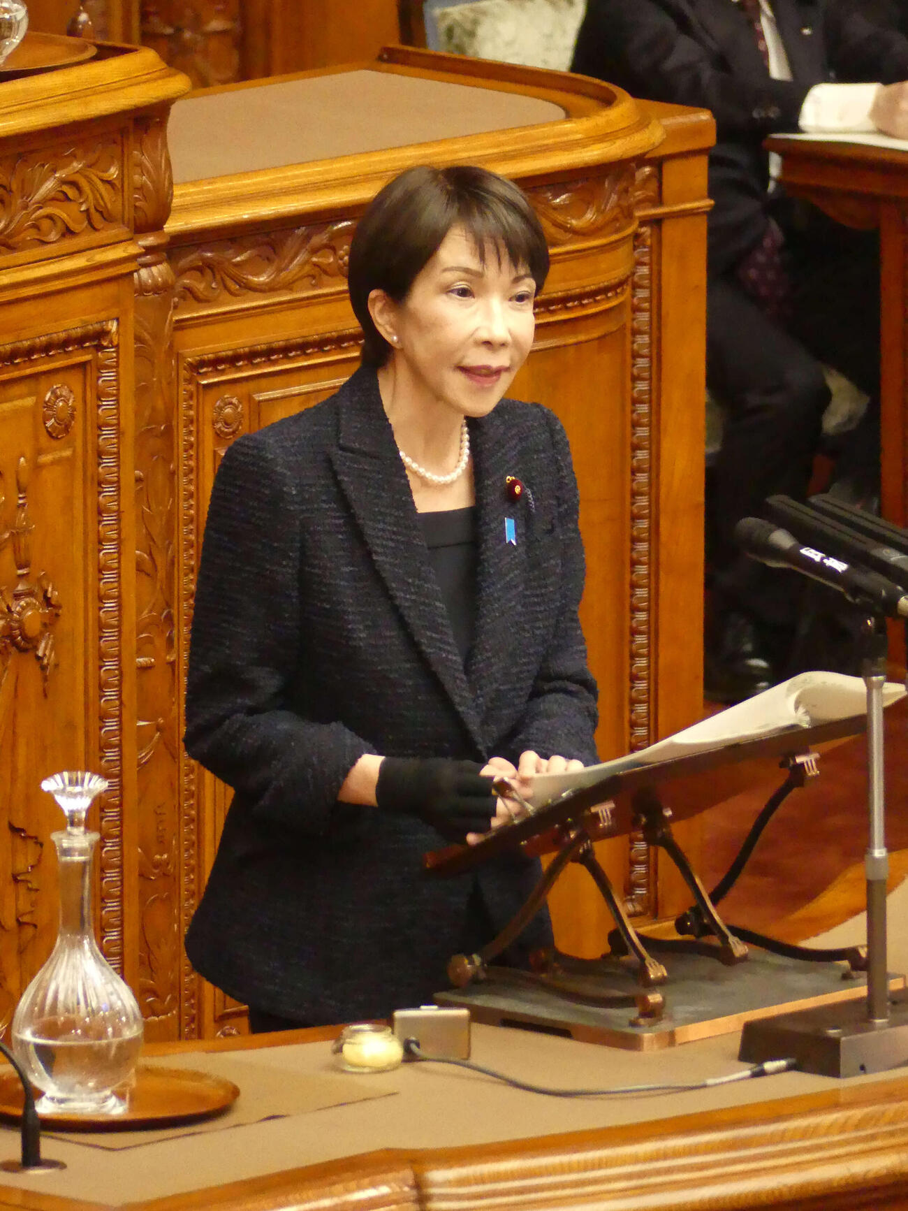 参院本会議での代表質問で答弁する高市早苗首相（撮影・中山知子）