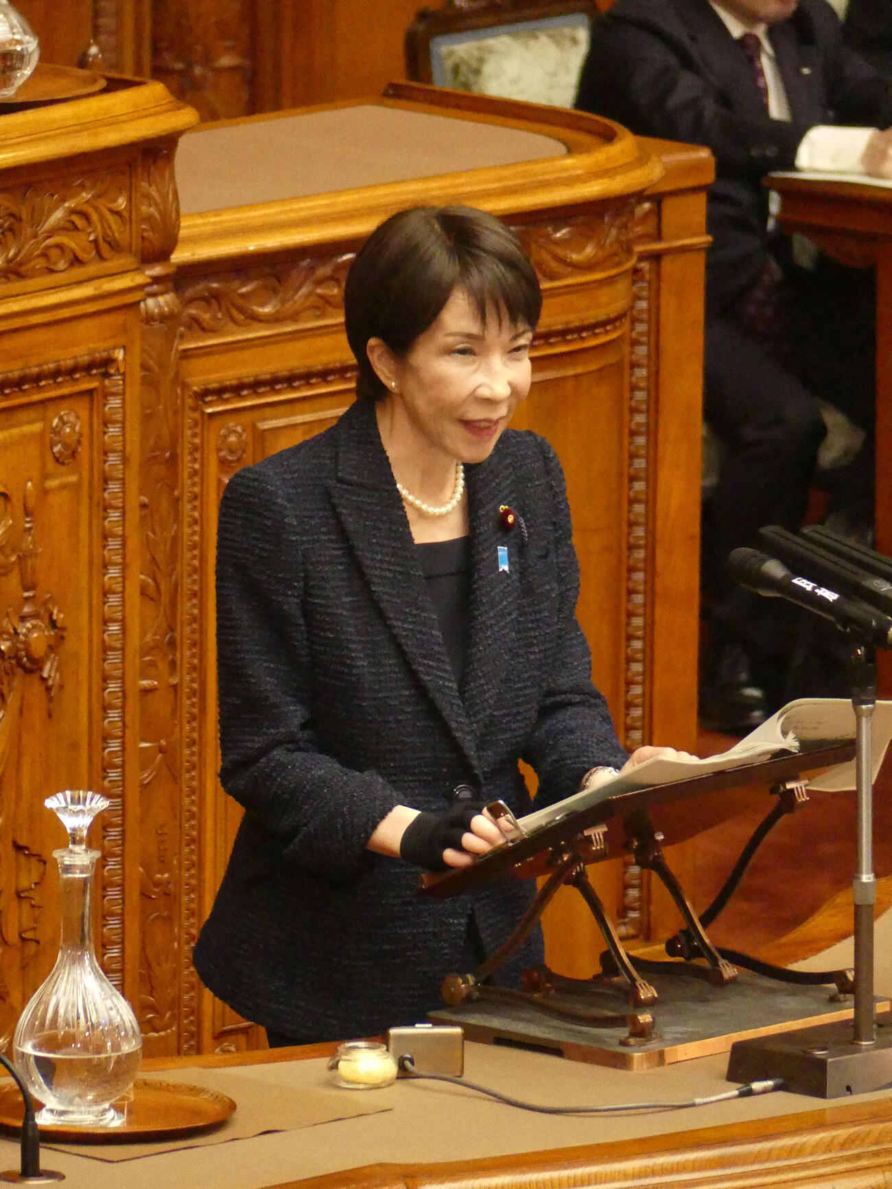 参院本会議の代表質問で答弁する高市早苗首相（撮影・中山知子）