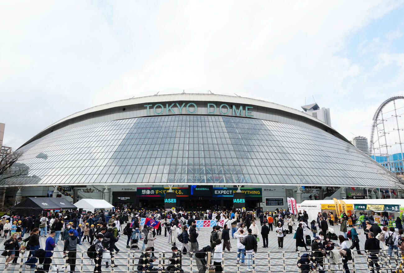 WBC1次ラウンドC組、台湾－日本戦が行われる東京ドーム（撮影・江口和貴）