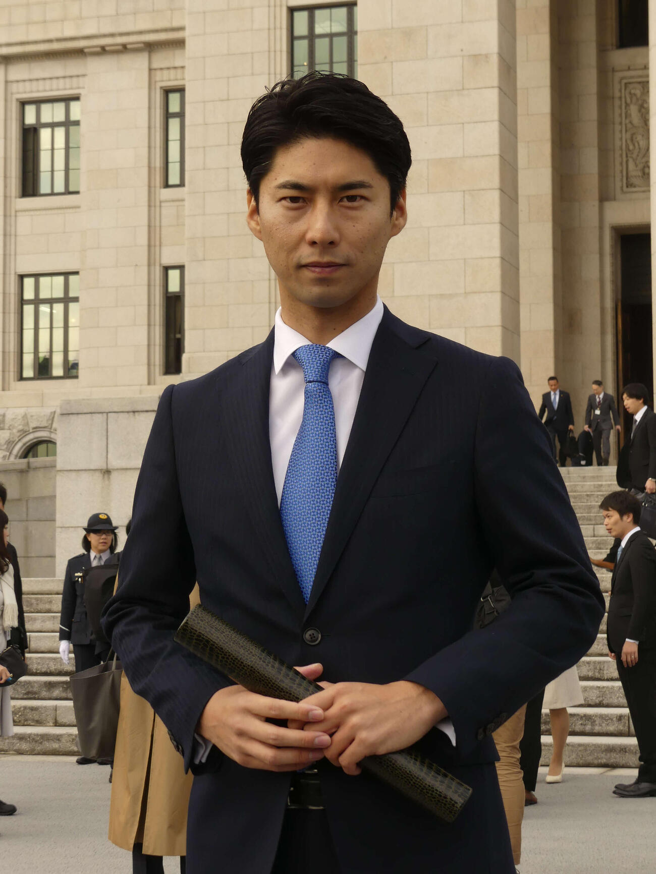 中曽根康弘元首相の孫、中曽根康隆衆院議員（2017年11月撮影）