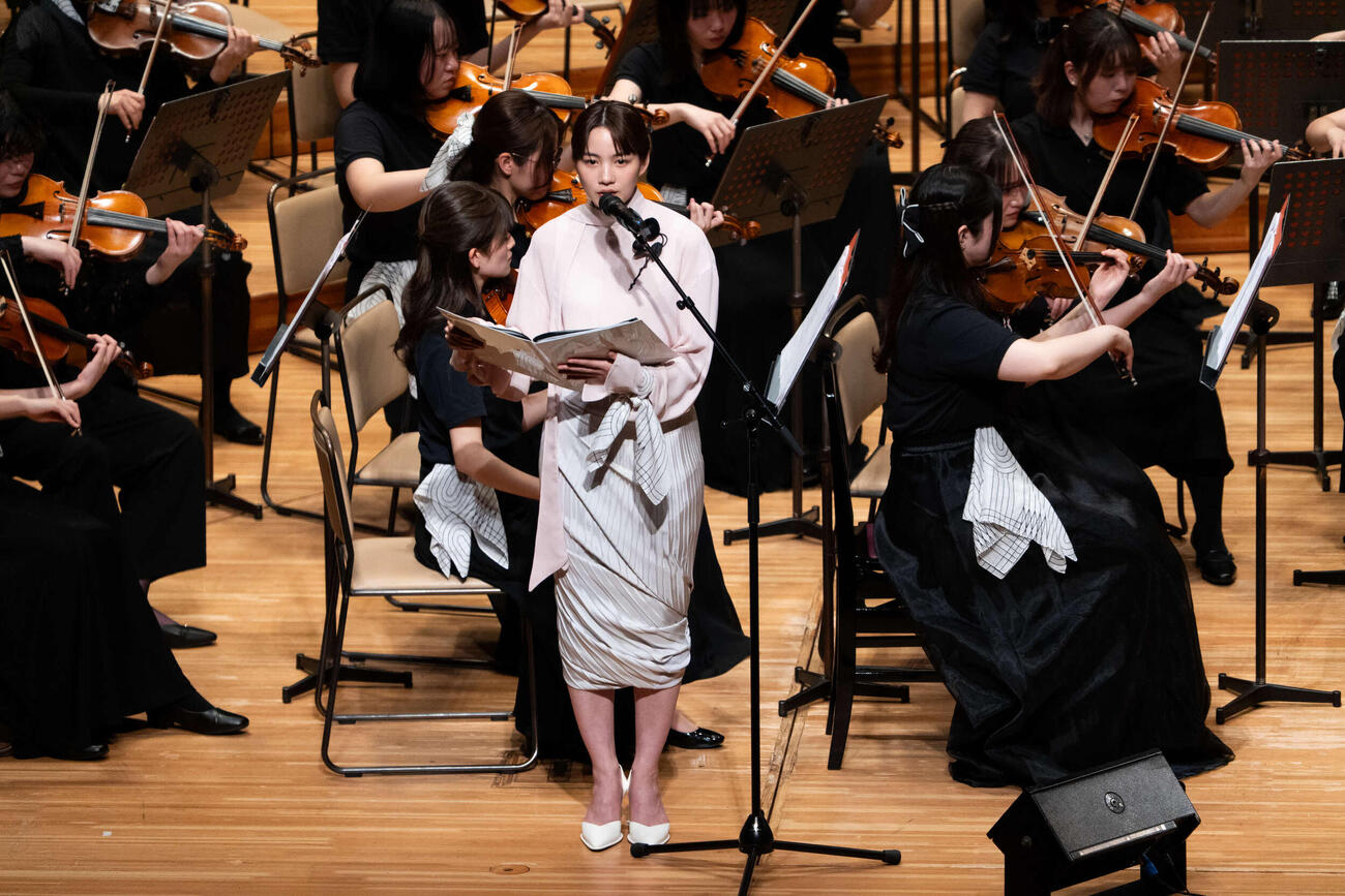 東北ユースオーケストラ演奏会2026で朗読する、のん