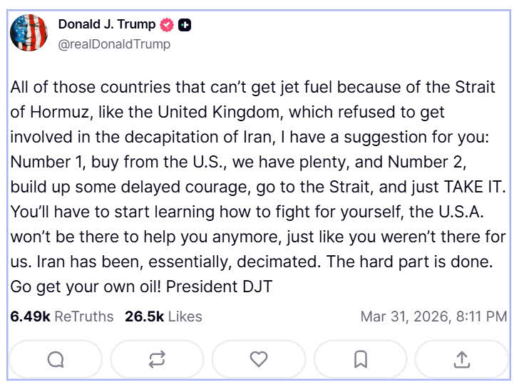 トランプ大統領のSNSから