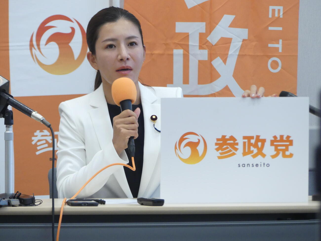 参政党副代表の吉川里奈衆院議員（2025年9月撮影）