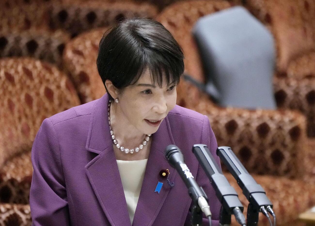参院予算委の集中審議で答弁する高市首相＝6日午前（共同）