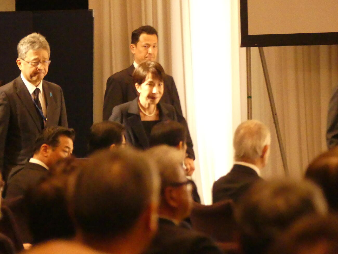 村山富市元首相のお別れの会に参列する高市早苗首相＝2026年4月20日（撮影・中山知子）