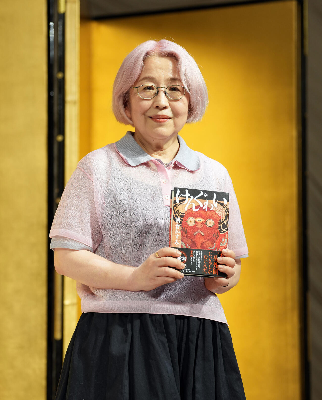 直木賞に選ばれた朝倉かすみさん（撮影・小島史椰）