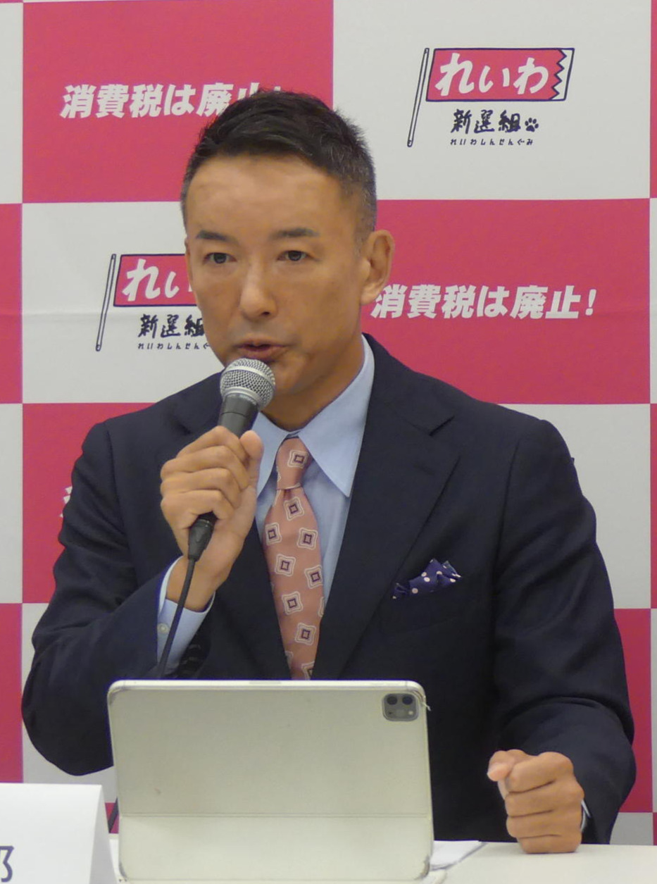 れいわ新選組の山本太郎氏（2025年6月16日撮影）