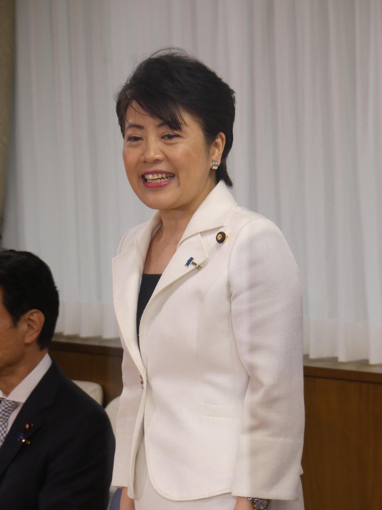 自民党の臨時総務会で退任あいさつをする有村治子前総務会長（撮影・中山知子）＃2026年9月16日、自民党本部、自民党役員人事関連


