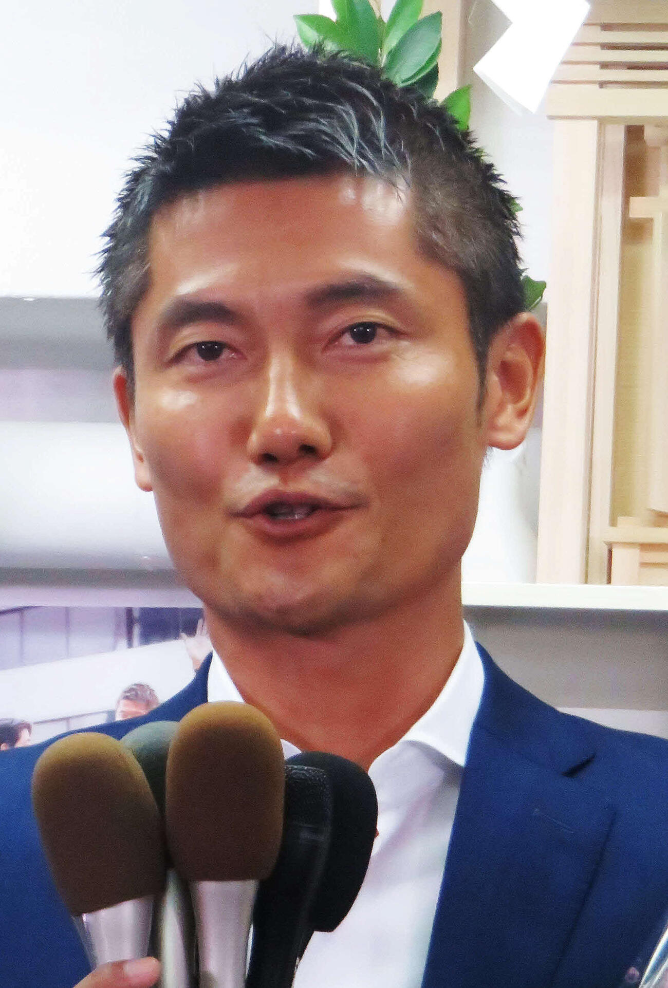 朝日健太郎氏(2016年撮影)