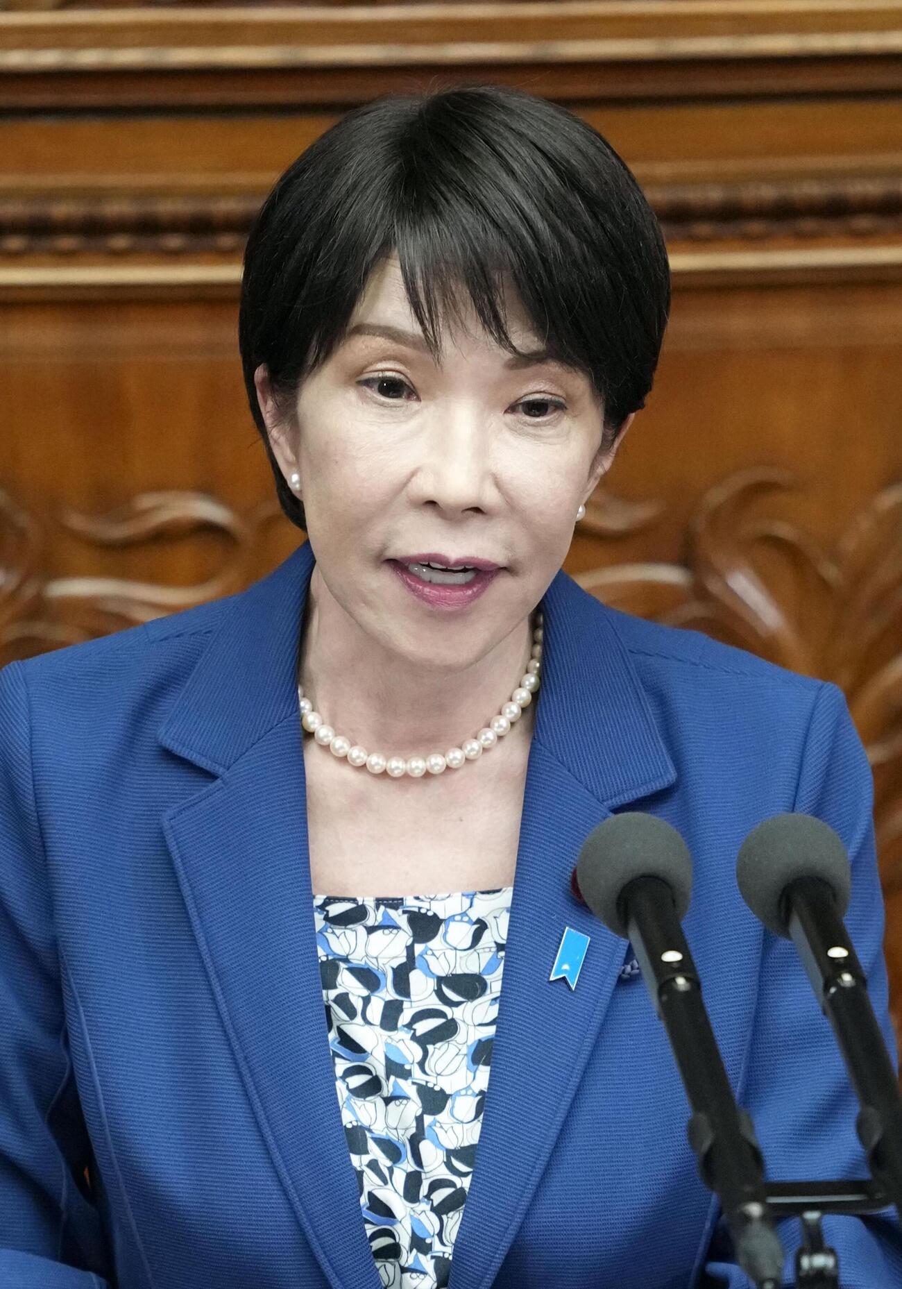 衆院本会議で国民民主党の玉木代表の代表質問に答弁する高市首相＝8日午後（共同）