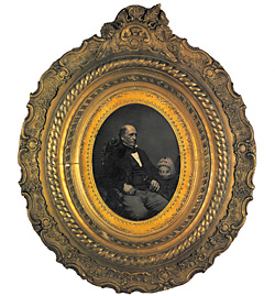 《ボストン消防局長ウィリアム・バーニコートの肖像》ジョン・アダムス・ホイップル、1848年、ダゲレオタイプ
