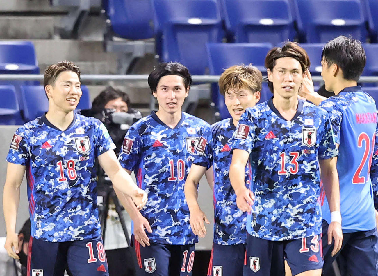 7日のW杯アジア2次予選タジキスタン戦に勝利した日本代表