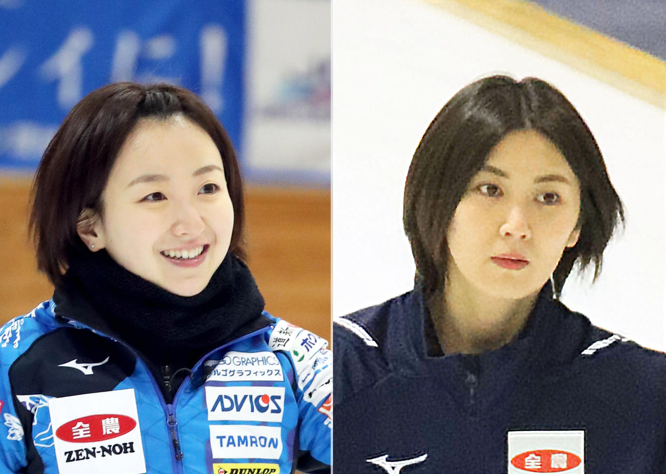 ロコ・ソラーレ藤沢五月（左）と北海道銀行・吉村紗也香