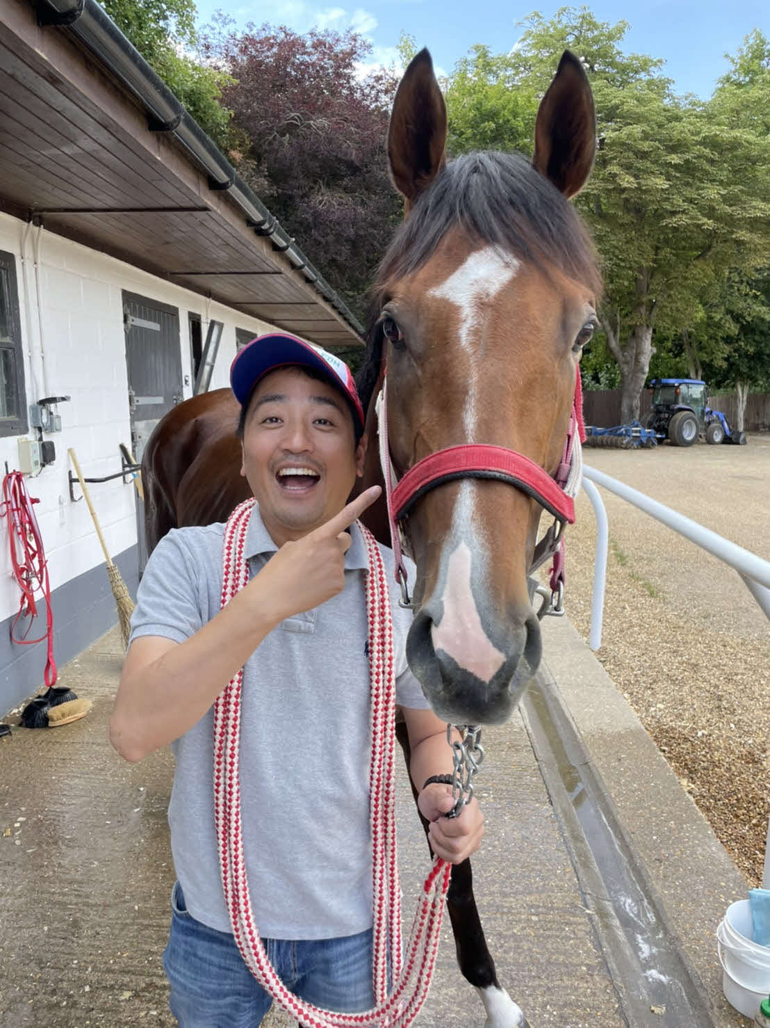 「バスラットレオン頑張れ」と、キングエルメスと一緒に応援します。本当にかわいい！