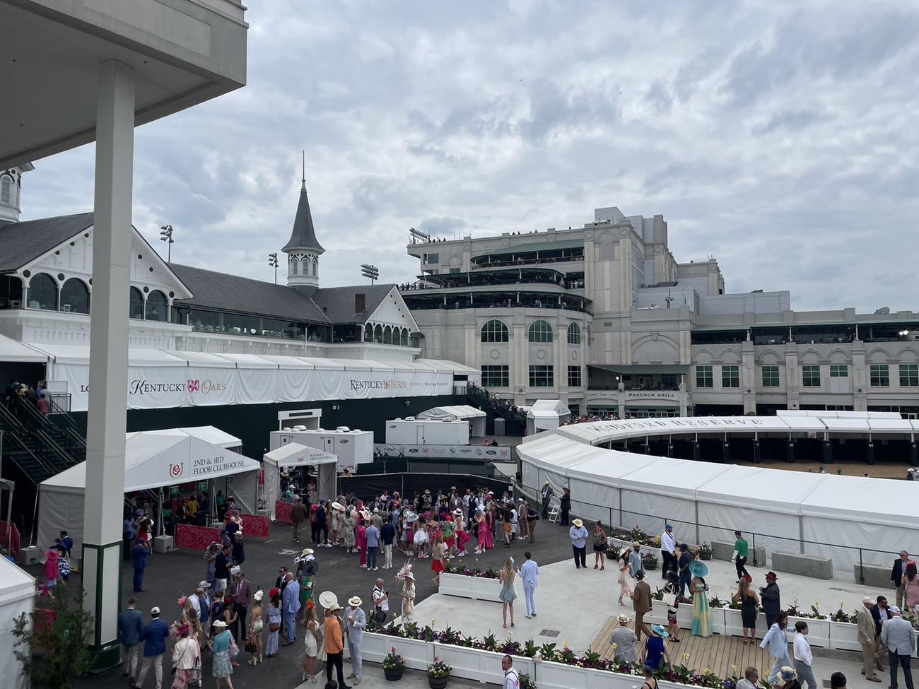チャーチルダウンズ競馬場の様子（2023年5月7日撮影）
