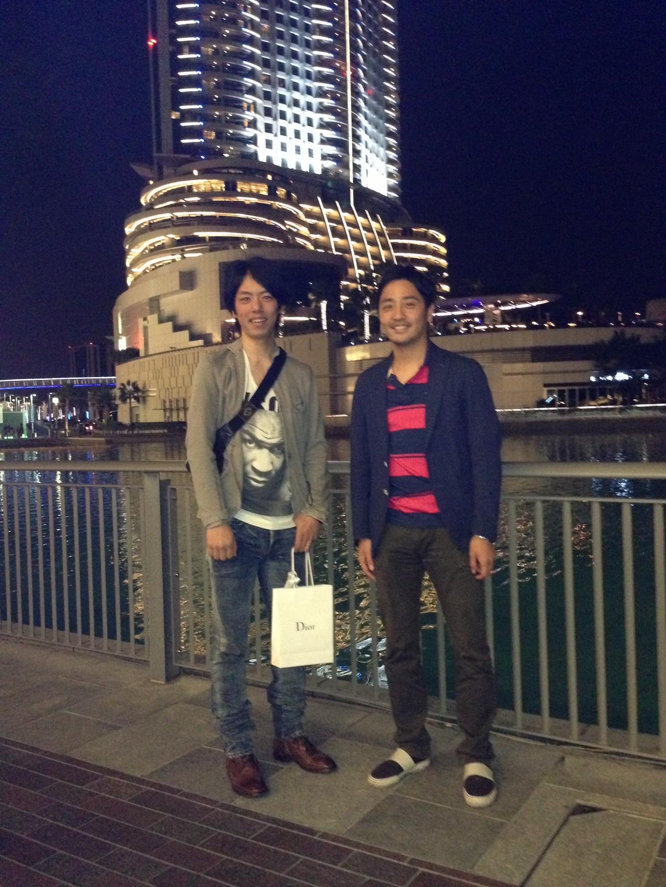 安田翔師（当時助手）とドバイ視察へ。ここから私の海外遠征が始まりました
