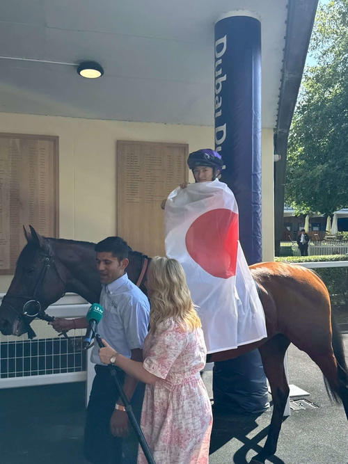 シャーガーCで英国＆アスコット初勝利を挙げた坂井瑠星騎手（撮影・安藤裕）