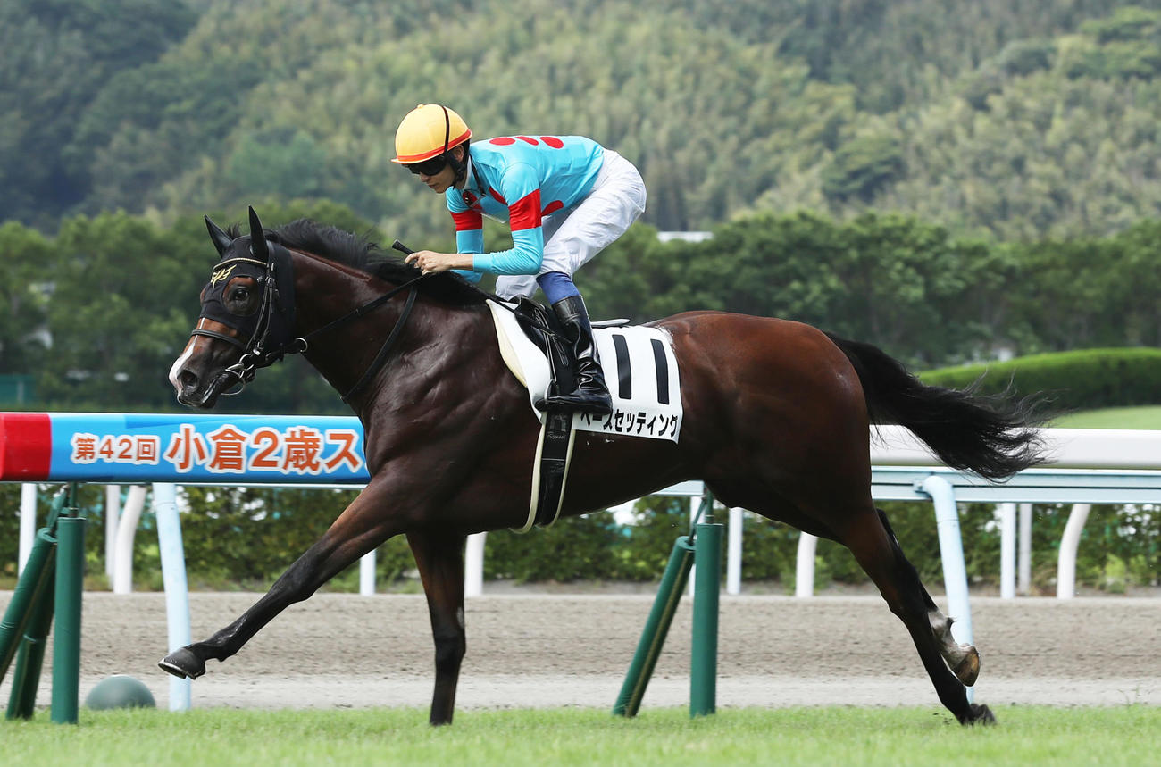 22年9月、2歳未勝利戦を逃げ切ったペースセッティング