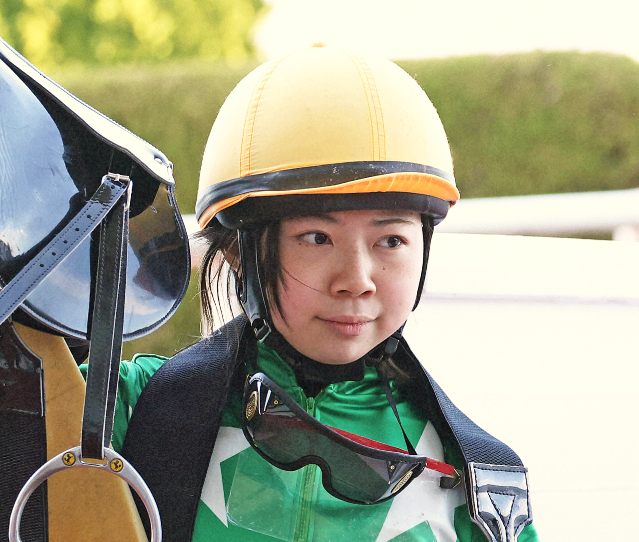 河原田菜々騎手（2023年3月撮影）