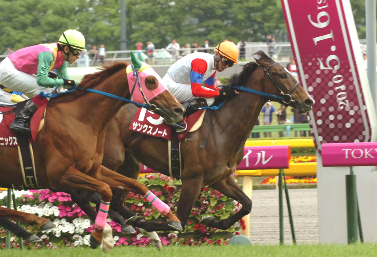 10年京王杯SCを制したサンクスノートと蛯名正義騎手