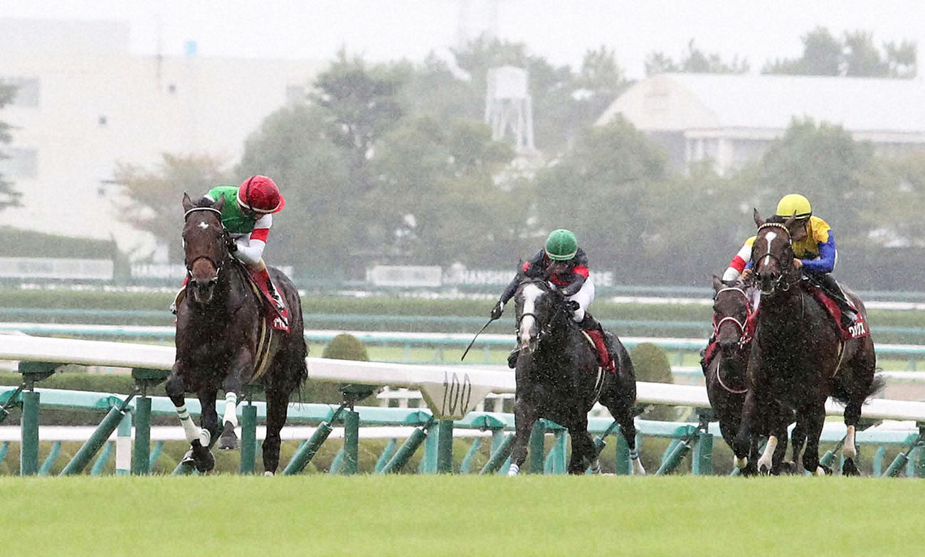19年神戸新聞杯を楽勝したサートゥルナーリア（左）
